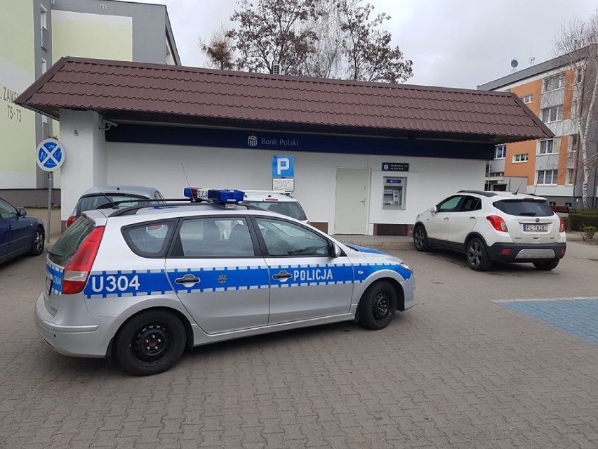 Napad na bank PKO w Lesznie. Sprawca ukradł pieniądze