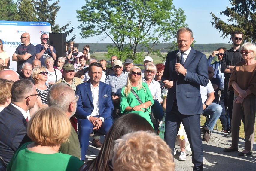 Donald Tusk w Krośnie Odrzańskim.