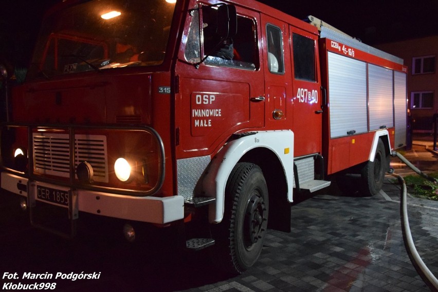 Pożar budynków gospodarczych w Iwanowicach Dużych FOTO