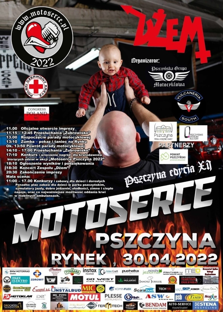 Motoserce w Pszczynie. Jedna z największych zbiórek krwi w kraju