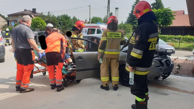 W wypadku w Zgłobicach ucierpiały dwie osoby