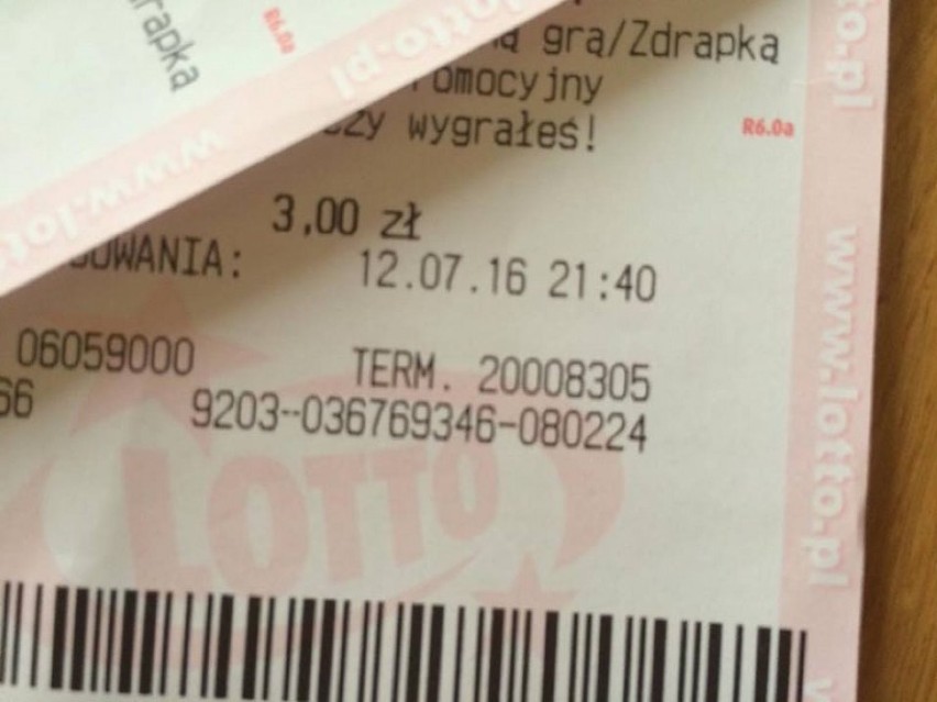 Lotto wygrana 12.07