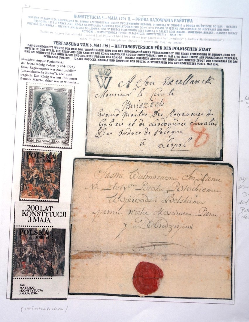 Debrzno. Filatelistyczne walory z czasów Konstytucji 3 maja w zbiorach pasjonata z Debrzna