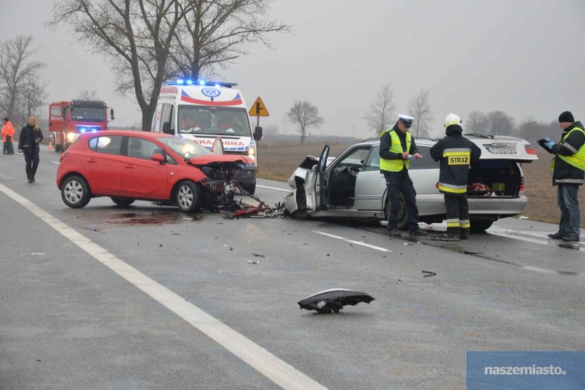 Śmiertelny wypadek na drodze Włocławek - Ciechocinek. Nie żyje kobieta [zdjęcia, wideo]