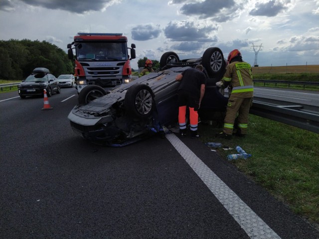 Wypadek na autostradzie A1 między węzłem Nowe Marzy i Warlubie