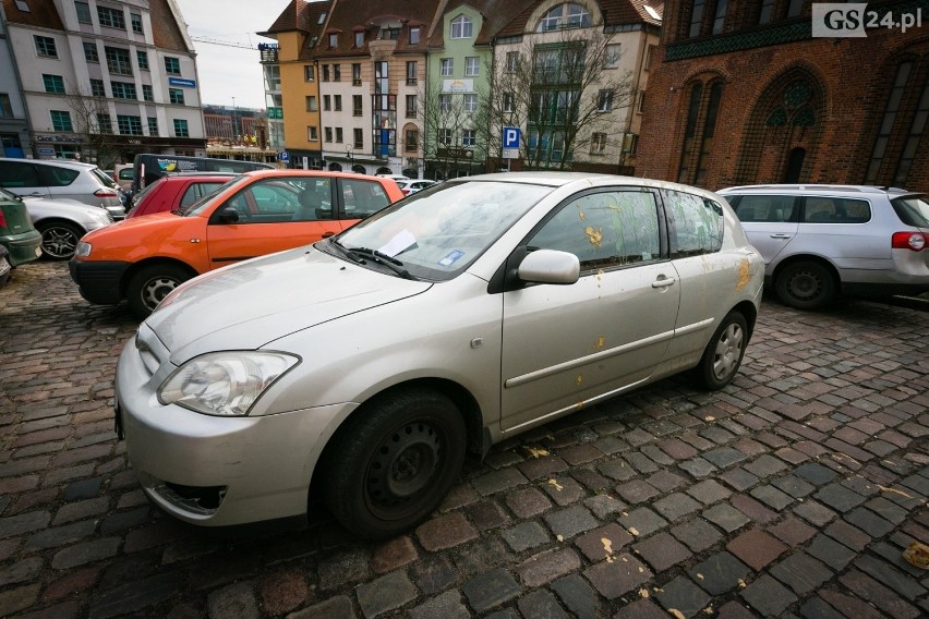 Karna musztarda za złe parkowanie na szczecińskim podzamczu [ZDJĘCIA]