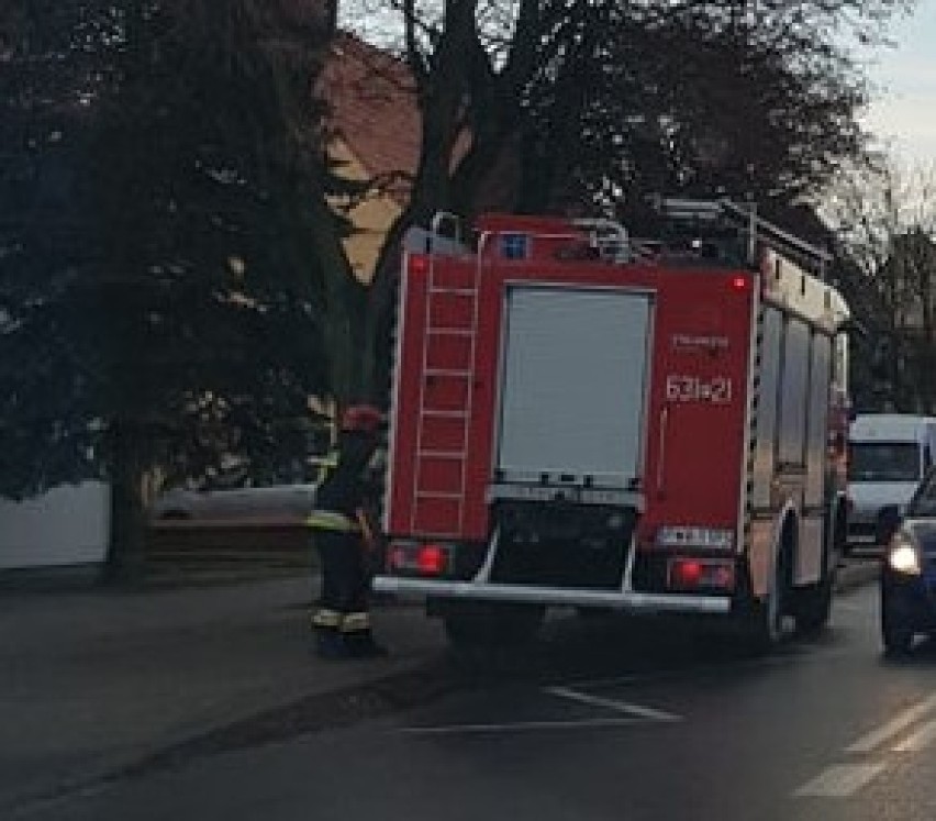 Straż pożarna wezwana do budynku przy ulicy Kościuszki w Wągrowcu [ZDJĘCIA]