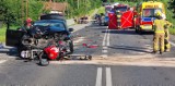 Tragedia na drodze krajowej nr 28 w Skołyszynie. Nie żyje motocyklista