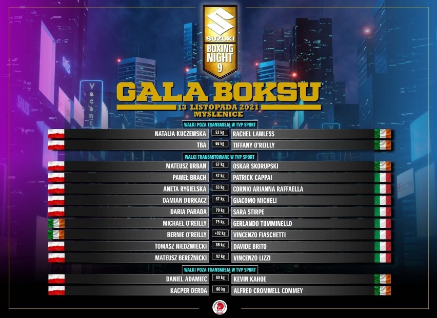 Suzuki Boxing Night 9, czyli olimpijski boks w Myślenicach