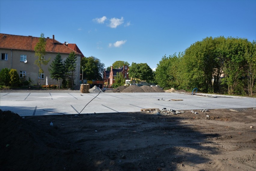Nowy parking w centrum Kościana będzie gotowy za kilka tygodni 