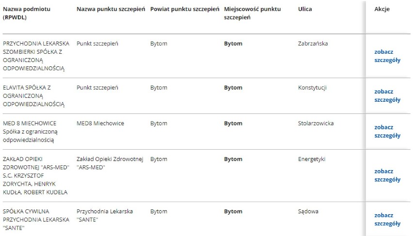 Gdzie zaszczepić się w Bytomiu? Sprawdź listę punktów >>>