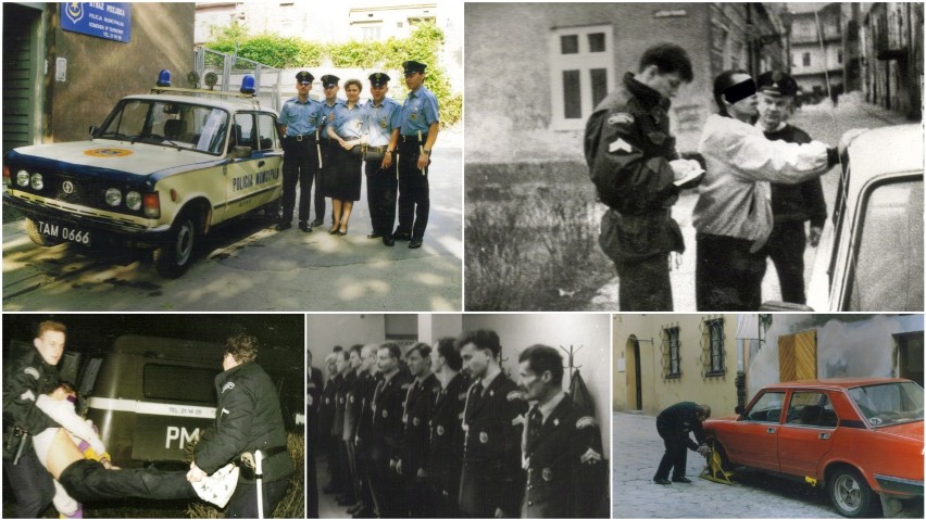 Straż Miejska w Tarnowie ma już blisko 30 lat. Pamiętacie czym jeździli wtedy strażnicy i jak się ubierali? [ZDJĘCIA ARCHIWALNE]