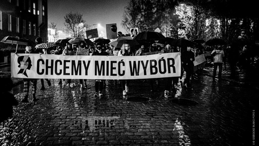 Protest kobiet w Pile. 30 październik 2020 r.