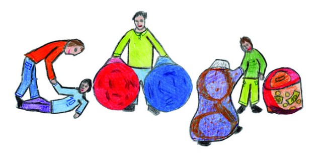 Doodle 4 Google 2013. W finale znajduje się trójka dzieci z Podbeskidzia.