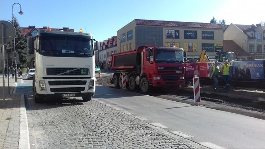 Limanowa. Zamarł ruch samochodów na rynku. Ruszył długo oczekiwany remont