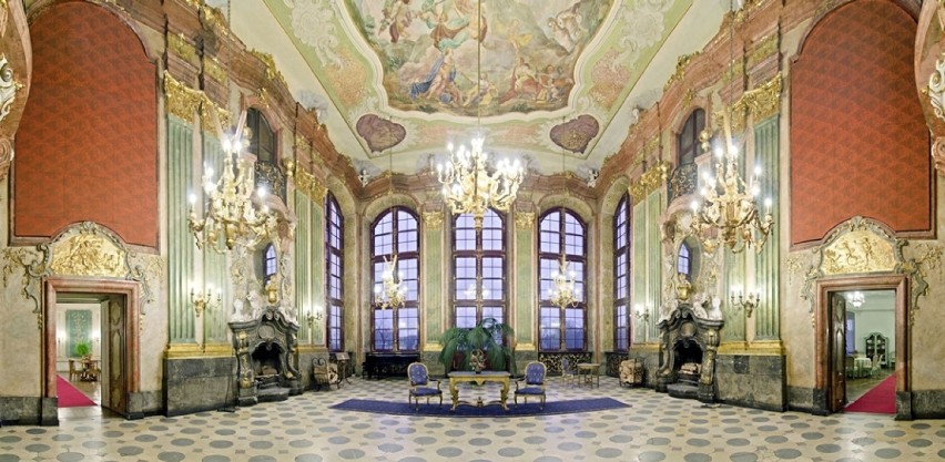 Sala Maksymiliana - najpiękniejsza w zamku Książ w...