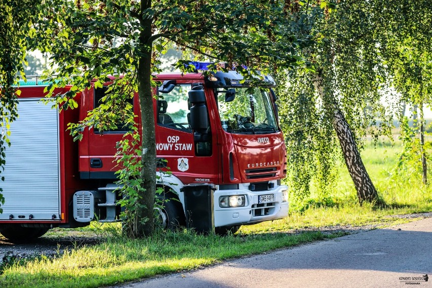 Pożary w powiecie malborskim. W gminie Nowy Staw palił się taras, a w gminie Miłoradz samochód w trakcie jazdy