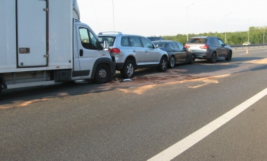 Ruda Śląska: Zderzenie 6 samochodów na autostradzie A4 [ZDJĘCIA]