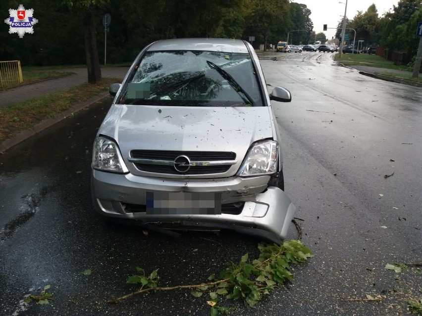 Biała Podlaska. Burza połamała drzewa, które uszkodziły...