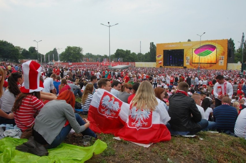 Strefa Kibica w Gdańsku przed meczem Polska - Grecja