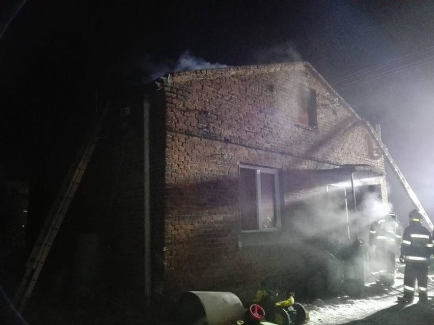 Sokołowo: Pożar budynku mieszkalnego