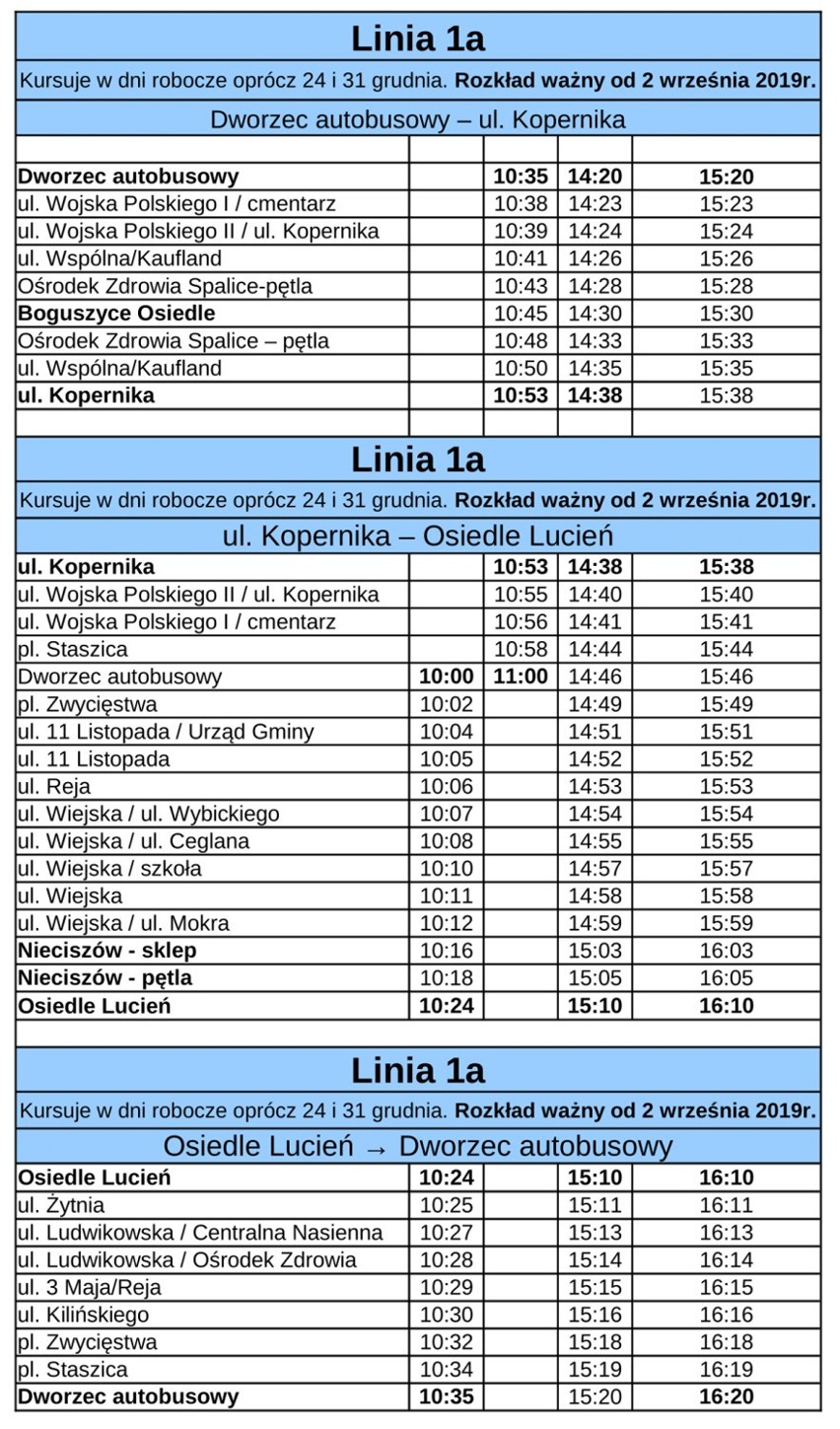 Autobusy pojadą do Boguszyc Osiedla, Świerznej i Nieciszowa