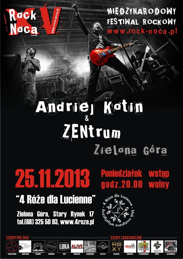 Andriej Kotin & ZENtrum na Rock Nocą w Zielonej Górze