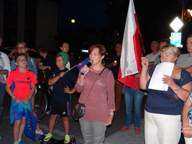 Protest w Zduńskiej Woli