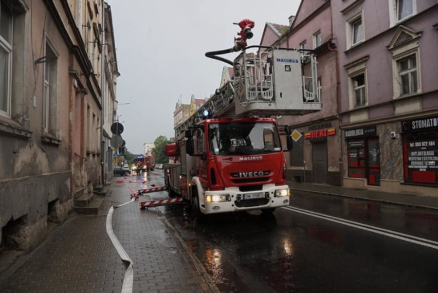 Pożar mieszkania przy ul. Średzkiej we Wrocławiu