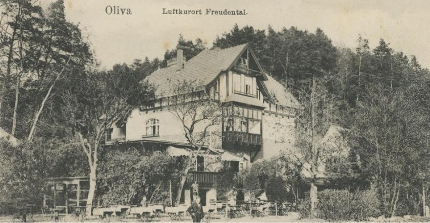 Pensjonat Otto Baumanna w Dolinie Radości - pocztówka z 1911...