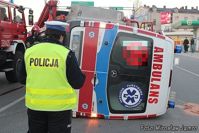 Wypadek karetki Bielsko