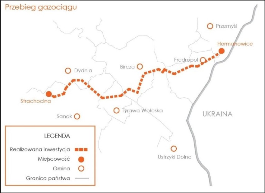 Gazociąg Hermanowice - Strachocina posłuży mieszkańcom siedmiu gmin 