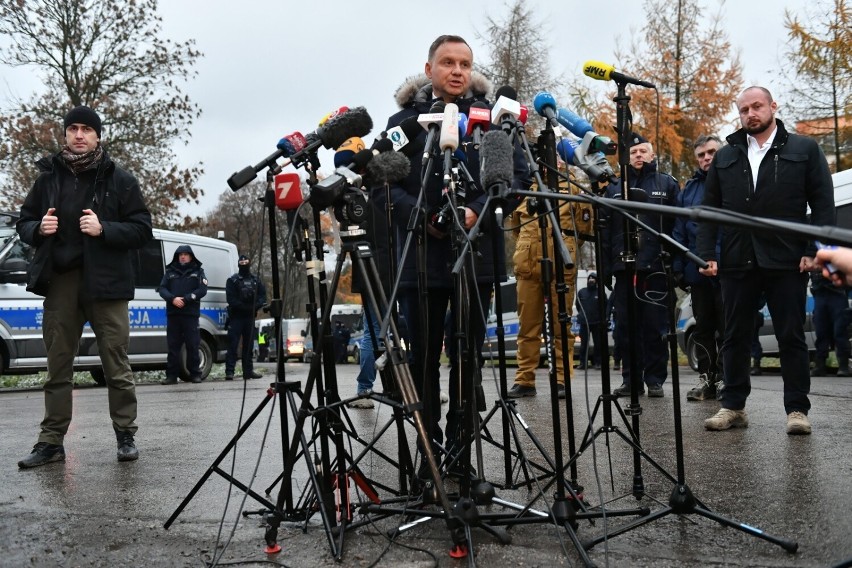 Prezydent RP przyjechał do wsi Przewodów i spotkał się z rodzinami ofiar wybuchu