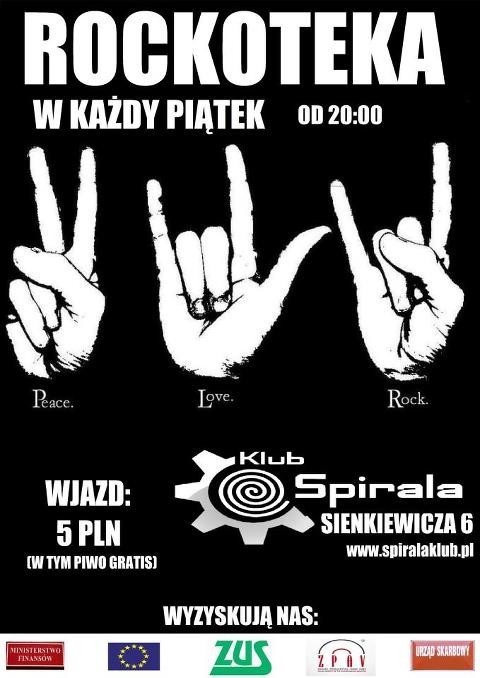 Rockoteki odbywają się w Spirali w każdy piątek