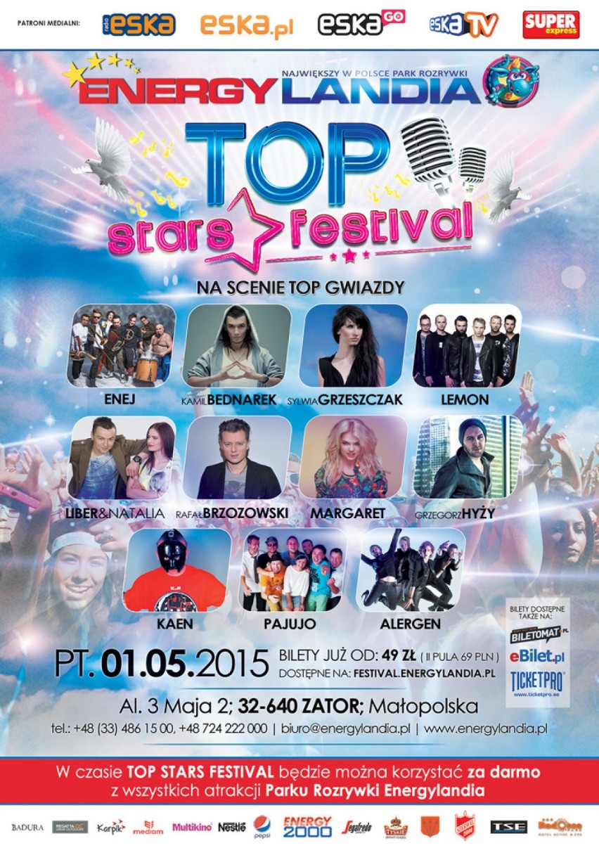 TOP STARS Festival - Zator / Energylandia [PROGRAM]