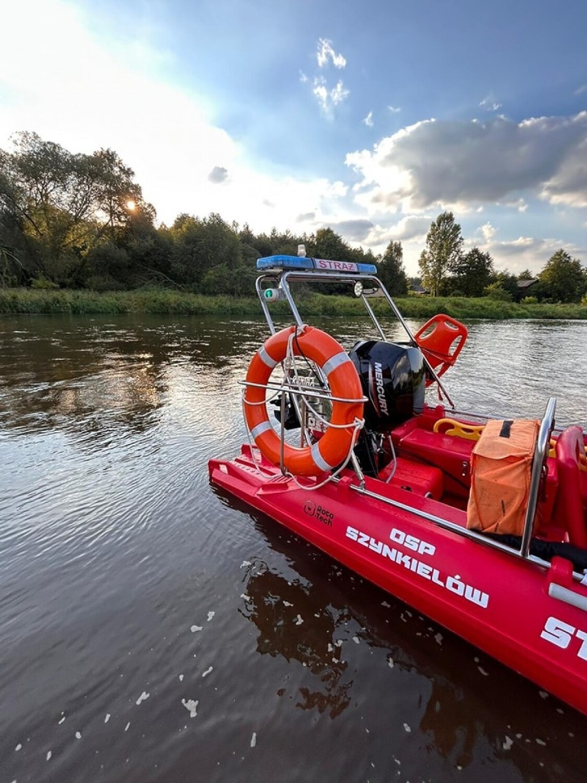 Nowoczesna łódź na wyposażeniu Ochotniczej Straży Pożarnej w Szynkielowie