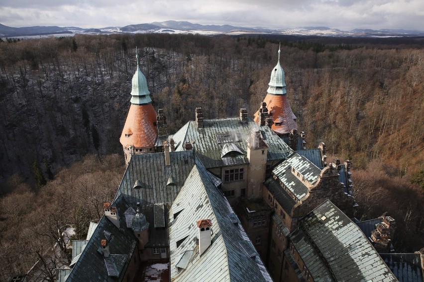 Zamek Książ walczy o dotację na dach (ZDJĘCIA)