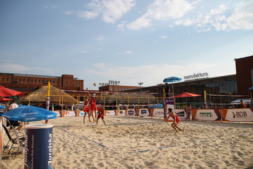 Turniej Plaża Open 2014 w Manufakturze.