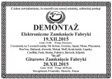 Demontaż - Elektroniczne zamknięcie Fabryki