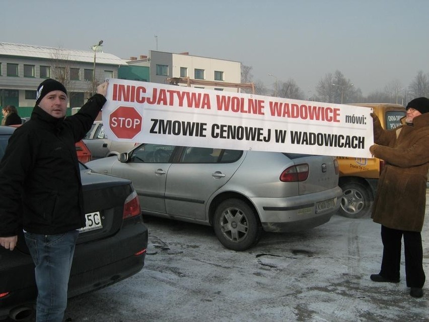 Protest paliwowy w Wadowicach
