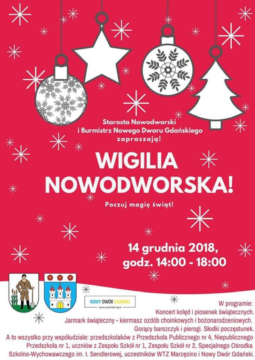 Nowy Dwór Gdański. W piątek, 14 grudnia odbędzie się Wigilia...