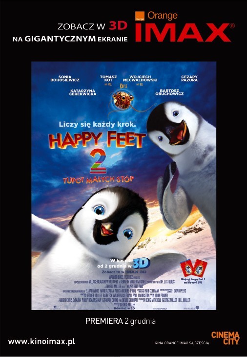 KONKURS. Rozdaliśmy bilety na film &quot;Happy Feet: Tupot małych stóp 2 3D&quot; [ZWIASTUN]