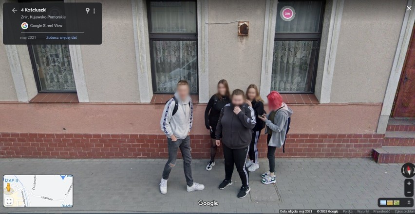 Mieszkańcy Żnina przyłapani przez kamery Google Street View...