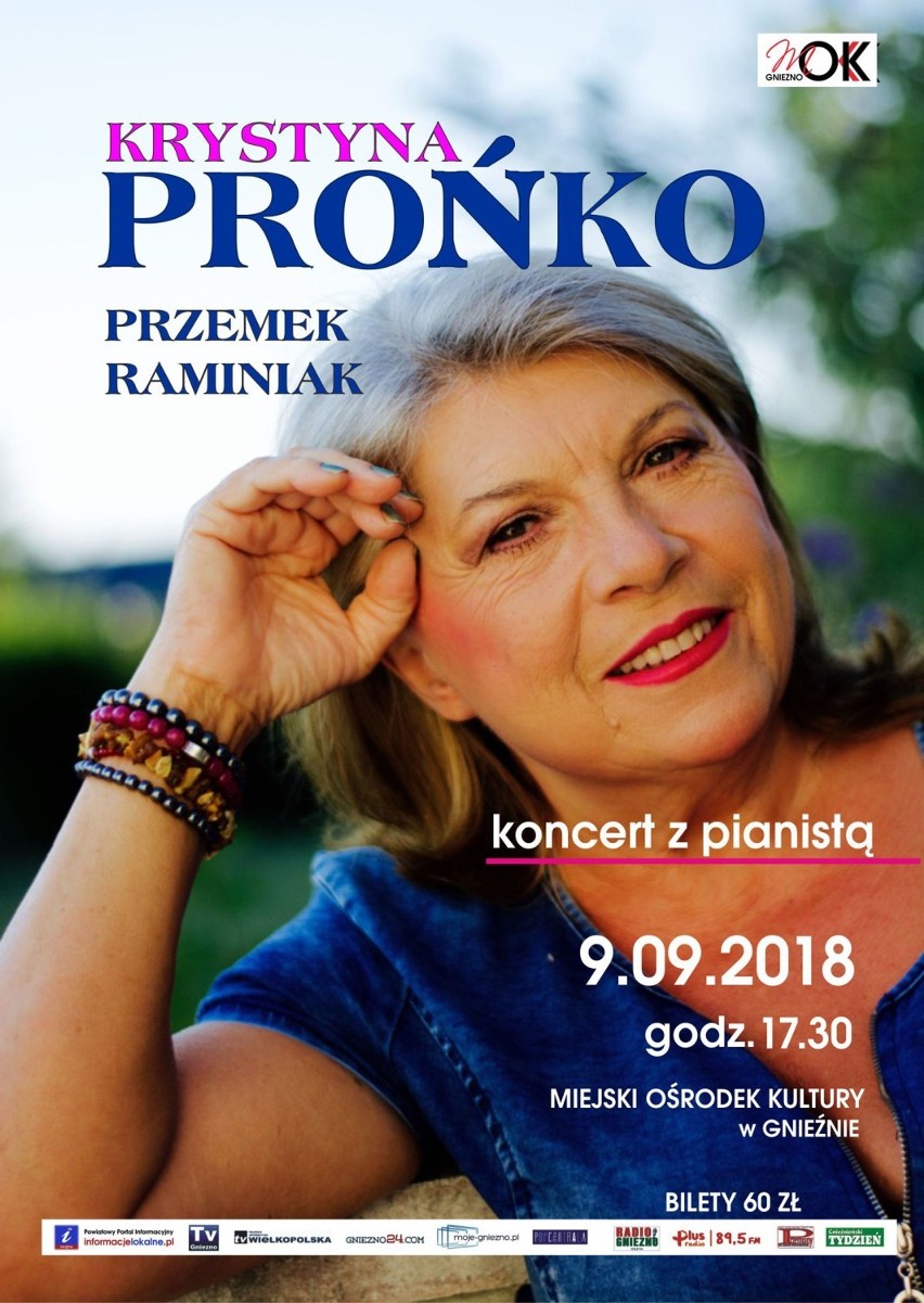Wystawa fotograficzna i koncert Krystyny Prońko na inaugurację 65. sezonu w Miejskim Ośrodku Kultury w Gnieźnie 