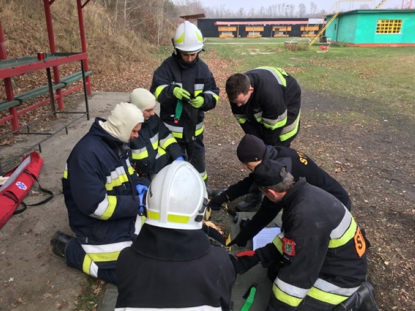 Wspólne ćwiczenia strażaków zawodowców i ochotników