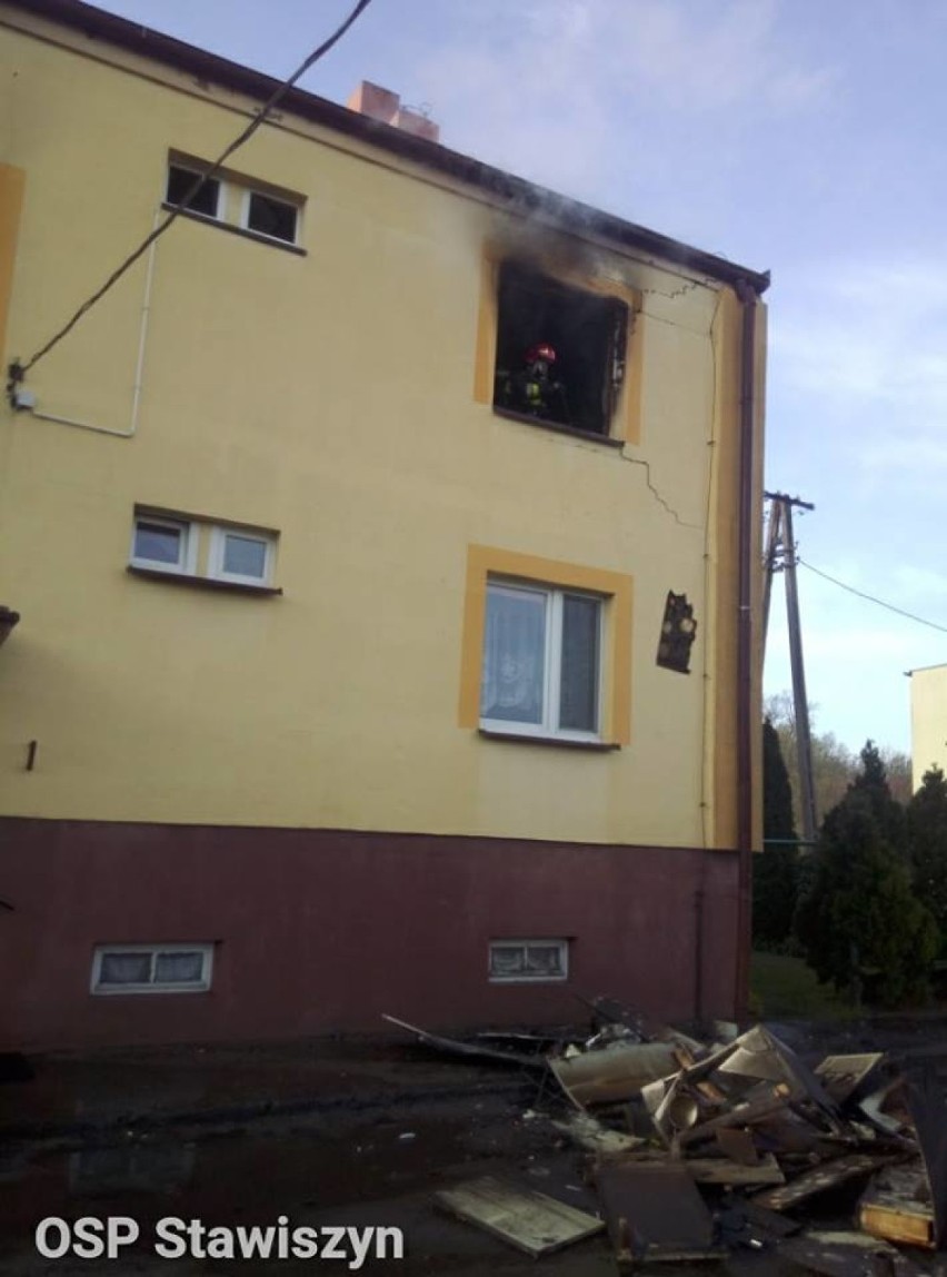 Wybuch gazu w Petrykach w podkaliskiej gminie Stawiszyn....