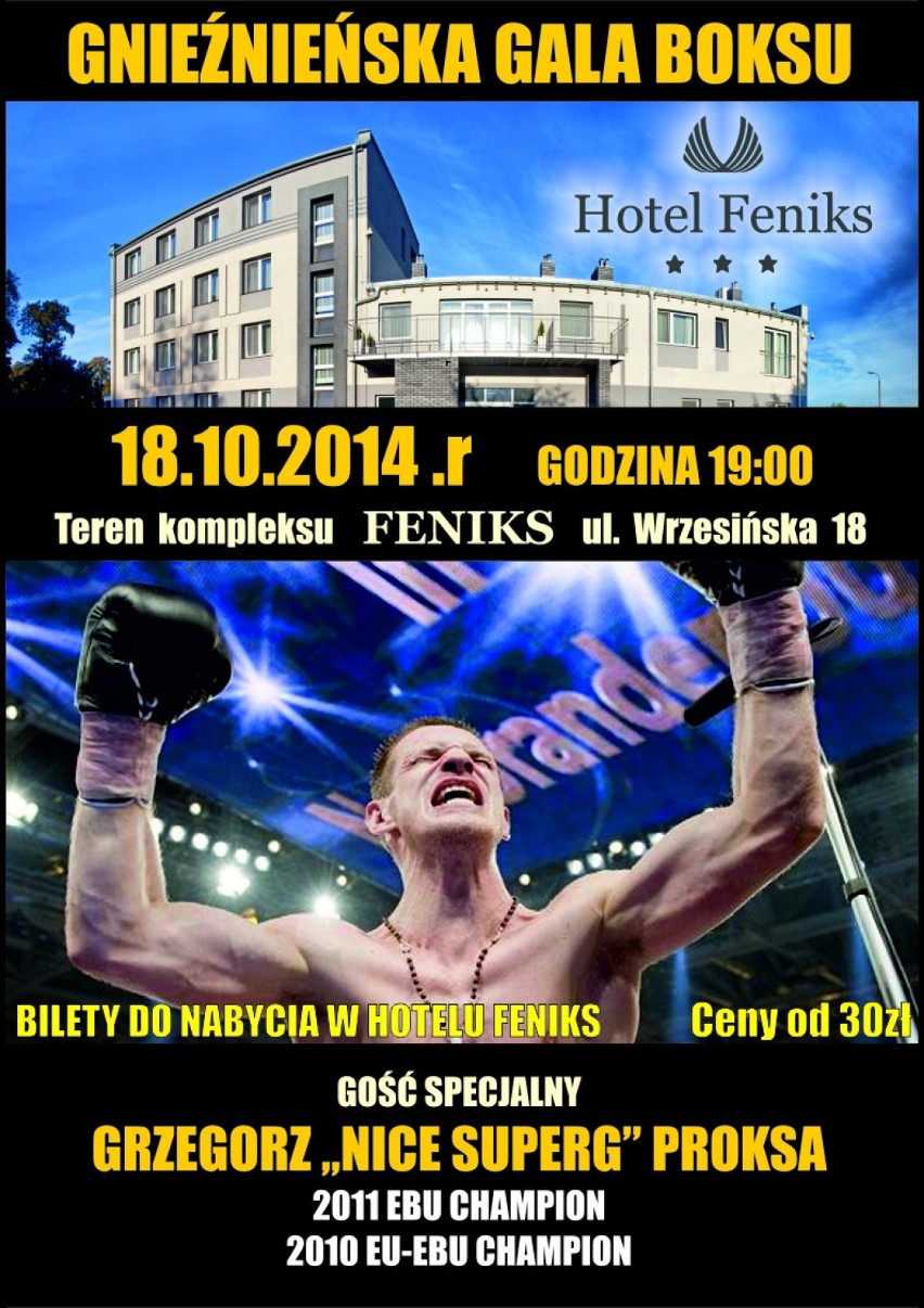 W sobotę o 19:00 w Hotelu Feniks w Gnieźnie przy ulicy...