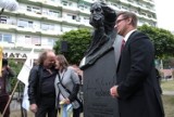 Katowice: Odsłonięto rzeźbę upamiętniająca Jana "Kyksa" Skrzeka