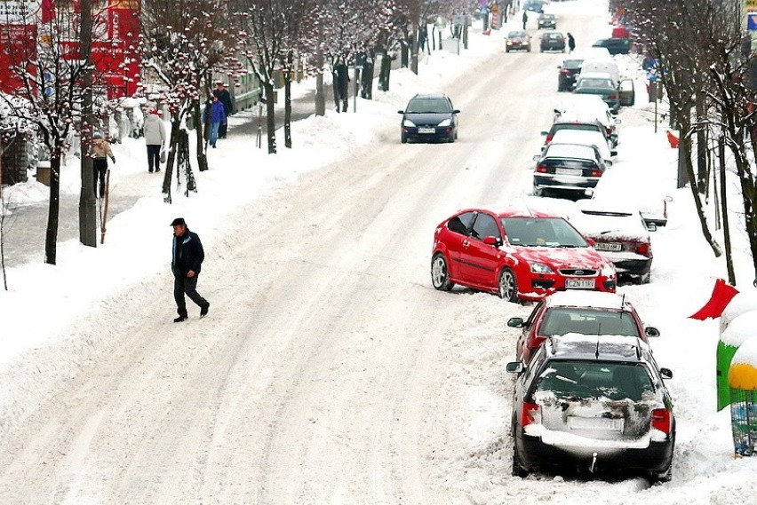 Tak wyglądały żnińskie ulice zimą 2010 roku.