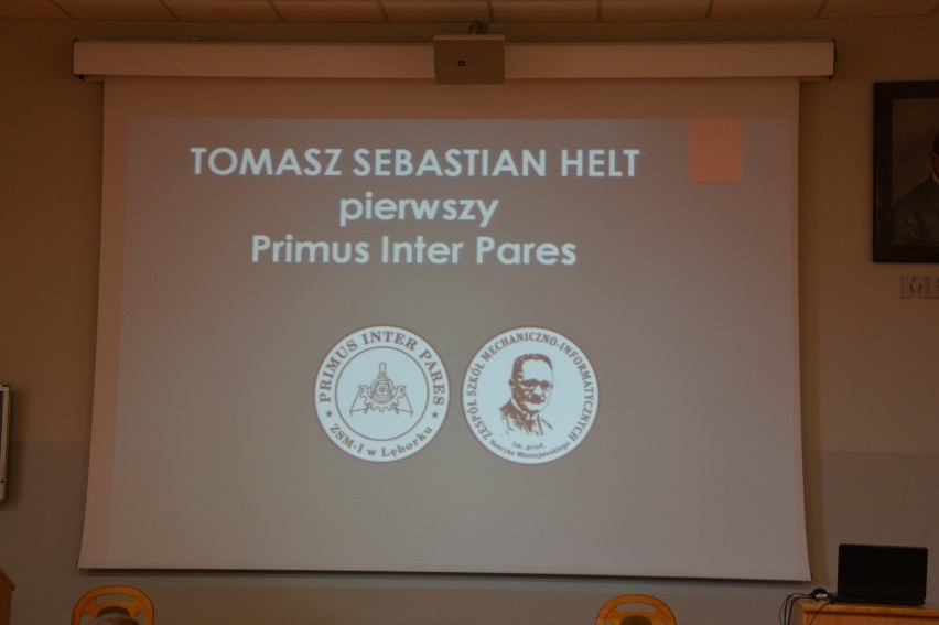 Cały "Mechanik" jest dumny ze swojego absolwenta. Tomasz Helt najlepszy w Polsce i pierwszy z "Primus inter pares"